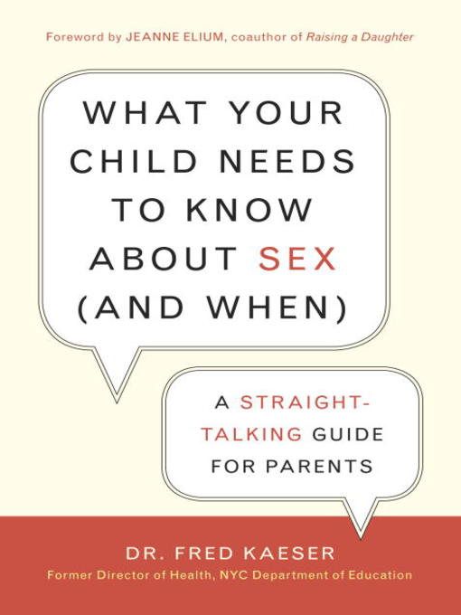 Title details for What Your Child Needs to Know About Sex by Dr. Fred Kaeser - Wait list